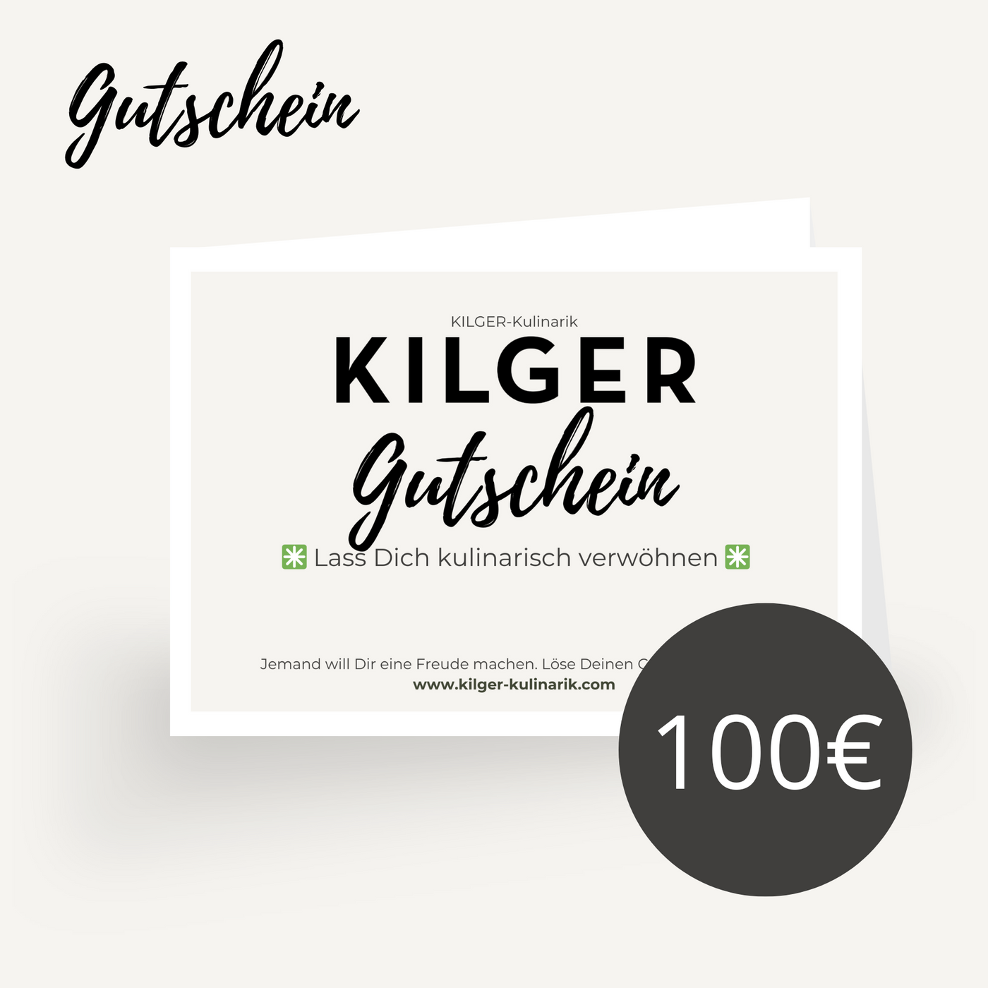 KILGER Kulinarik Gutschein zum Ausdrucken und für's iPhone Wallet