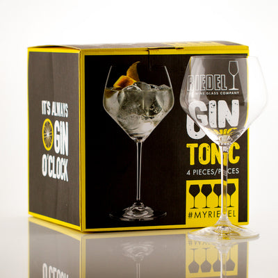 Gourmondo/Riedel Gin Tonic Gläser mit Stiel - 4er Set