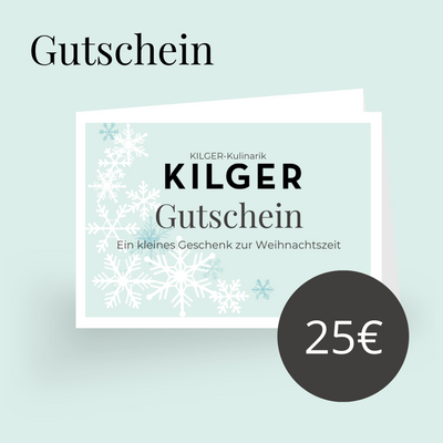 Gutschein Motiv Winter - Drucken, Falten, Schenken 25 EURO